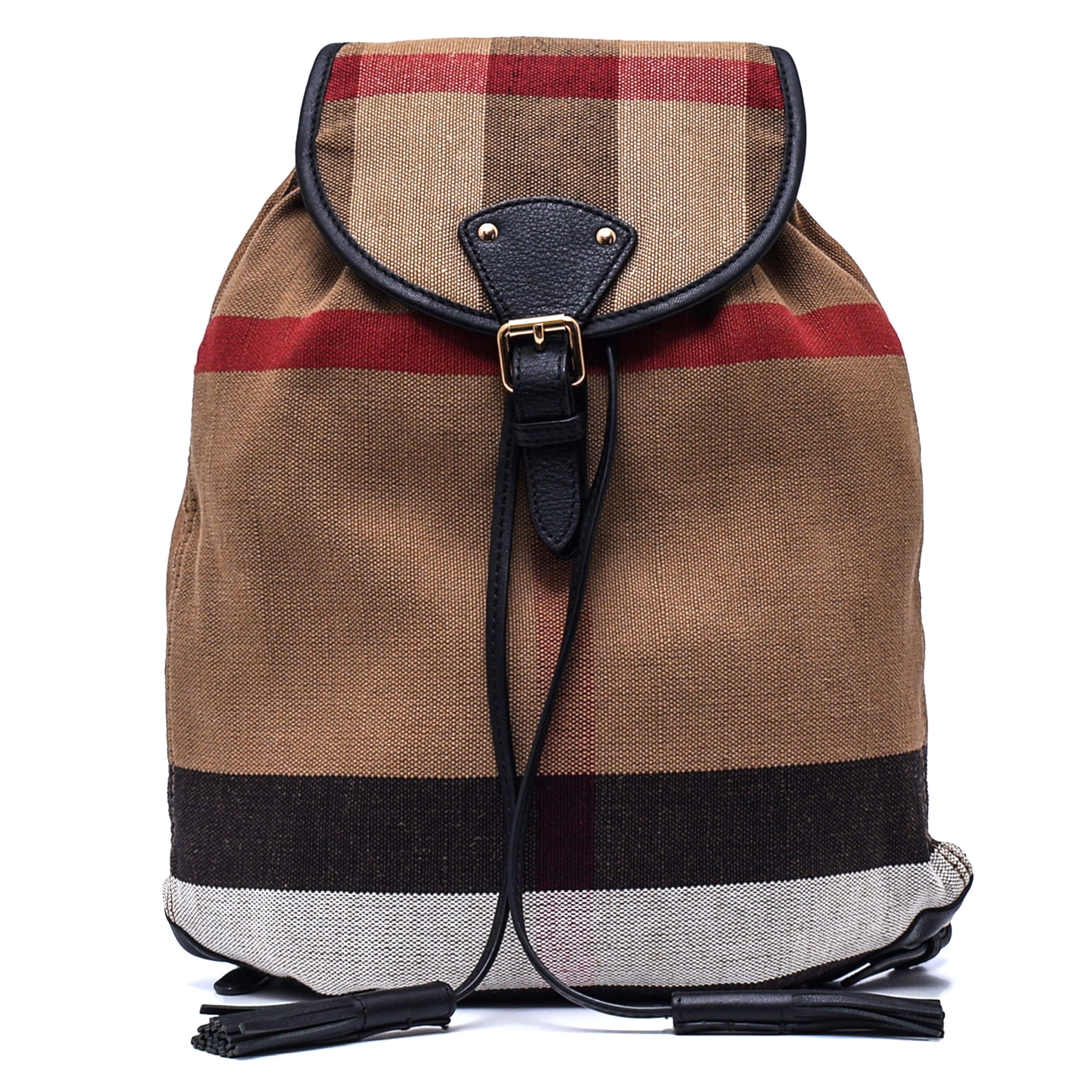 Burberry - Iconic Beige Check Canvas Chiltern Backpack